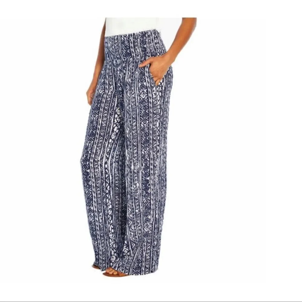 Three Dots Ladies' Printed Pant XL Lightweight Airy